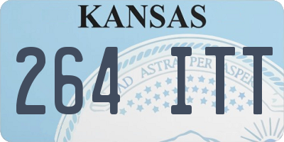 KS license plate 264ITT