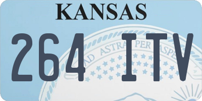 KS license plate 264ITV