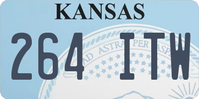 KS license plate 264ITW