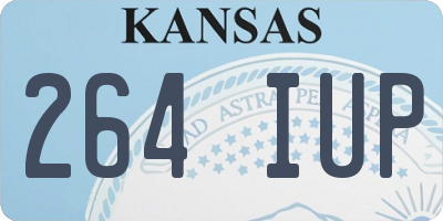 KS license plate 264IUP