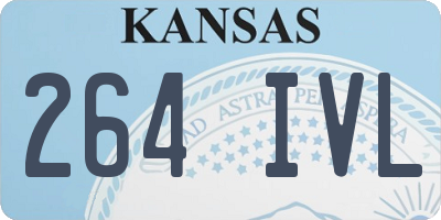 KS license plate 264IVL