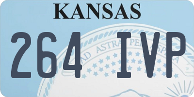 KS license plate 264IVP
