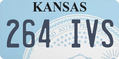 KS license plate 264IVS