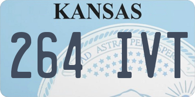 KS license plate 264IVT
