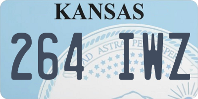 KS license plate 264IWZ