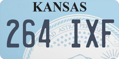 KS license plate 264IXF