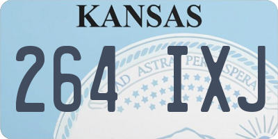 KS license plate 264IXJ