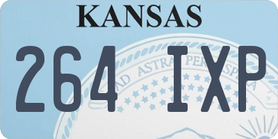 KS license plate 264IXP