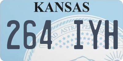 KS license plate 264IYH