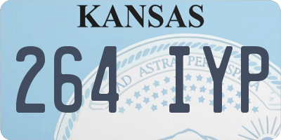 KS license plate 264IYP