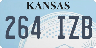 KS license plate 264IZB