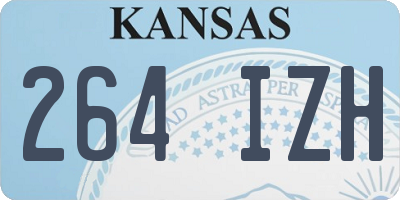 KS license plate 264IZH
