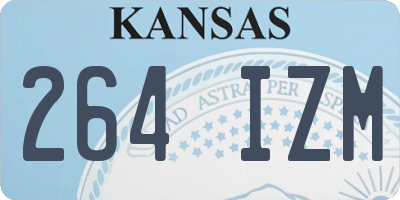 KS license plate 264IZM