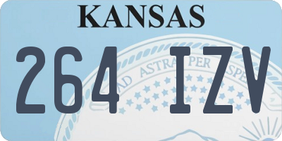 KS license plate 264IZV
