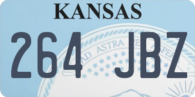 KS license plate 264JBZ