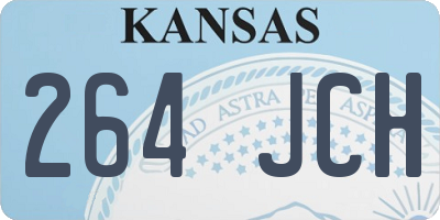 KS license plate 264JCH