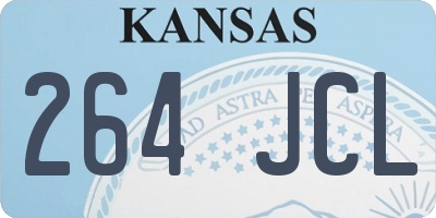 KS license plate 264JCL