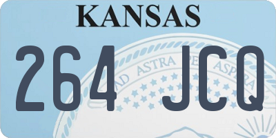 KS license plate 264JCQ