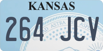 KS license plate 264JCV