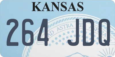 KS license plate 264JDQ