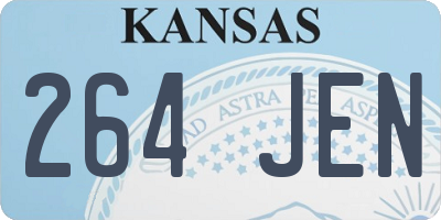 KS license plate 264JEN