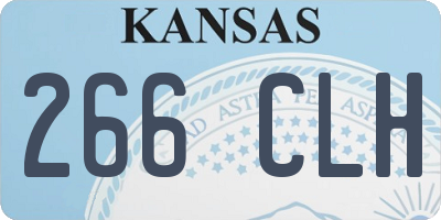 KS license plate 266CLH