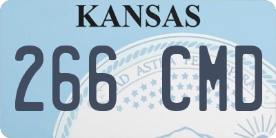 KS license plate 266CMD