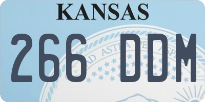 KS license plate 266DDM