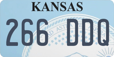 KS license plate 266DDQ