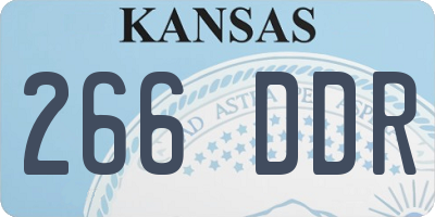 KS license plate 266DDR