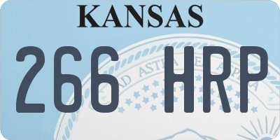 KS license plate 266HRP