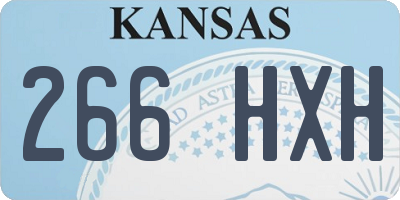 KS license plate 266HXH