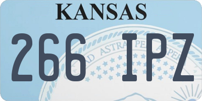 KS license plate 266IPZ