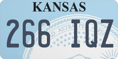 KS license plate 266IQZ