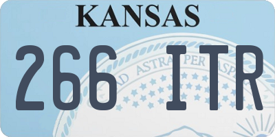 KS license plate 266ITR