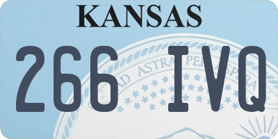 KS license plate 266IVQ