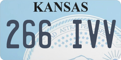 KS license plate 266IVV