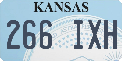 KS license plate 266IXH