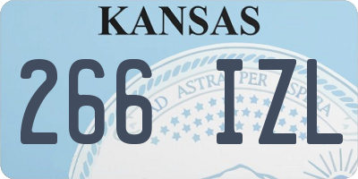 KS license plate 266IZL