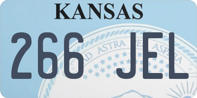 KS license plate 266JEL