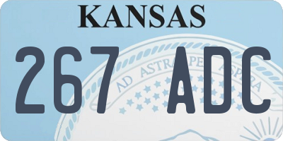 KS license plate 267ADC