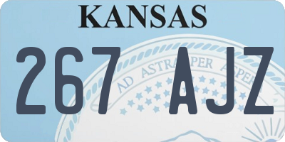 KS license plate 267AJZ