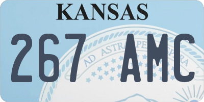 KS license plate 267AMC