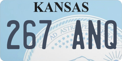 KS license plate 267ANQ