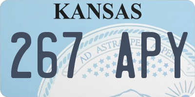 KS license plate 267APY