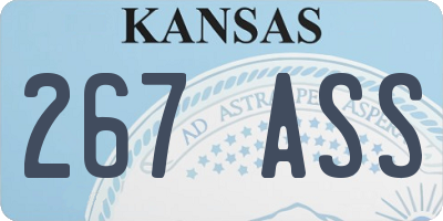 KS license plate 267ASS