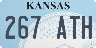 KS license plate 267ATH
