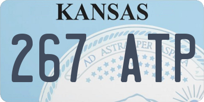 KS license plate 267ATP