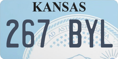 KS license plate 267BYL