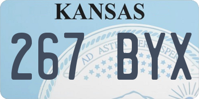 KS license plate 267BYX